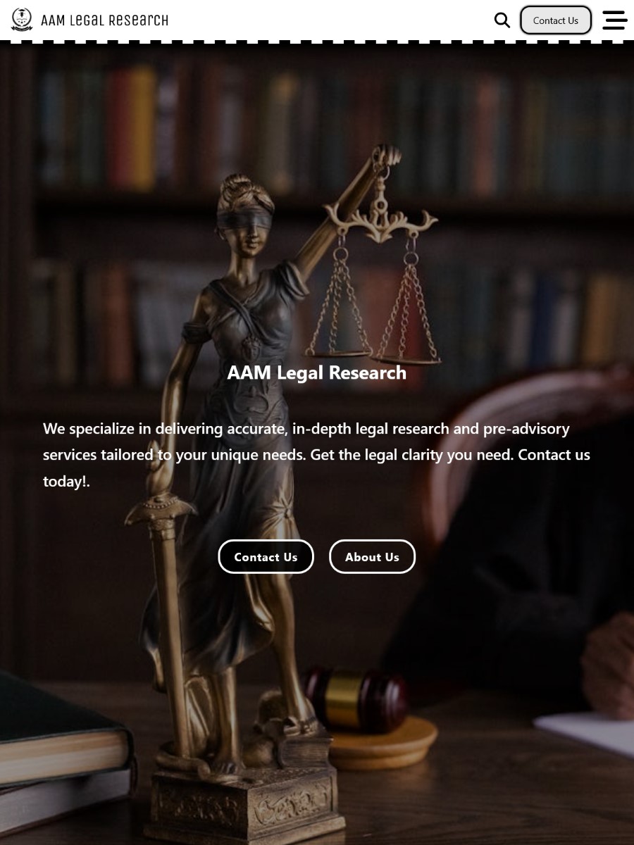 website design for aam legal reseearch