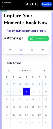 booking made simple responsive mode